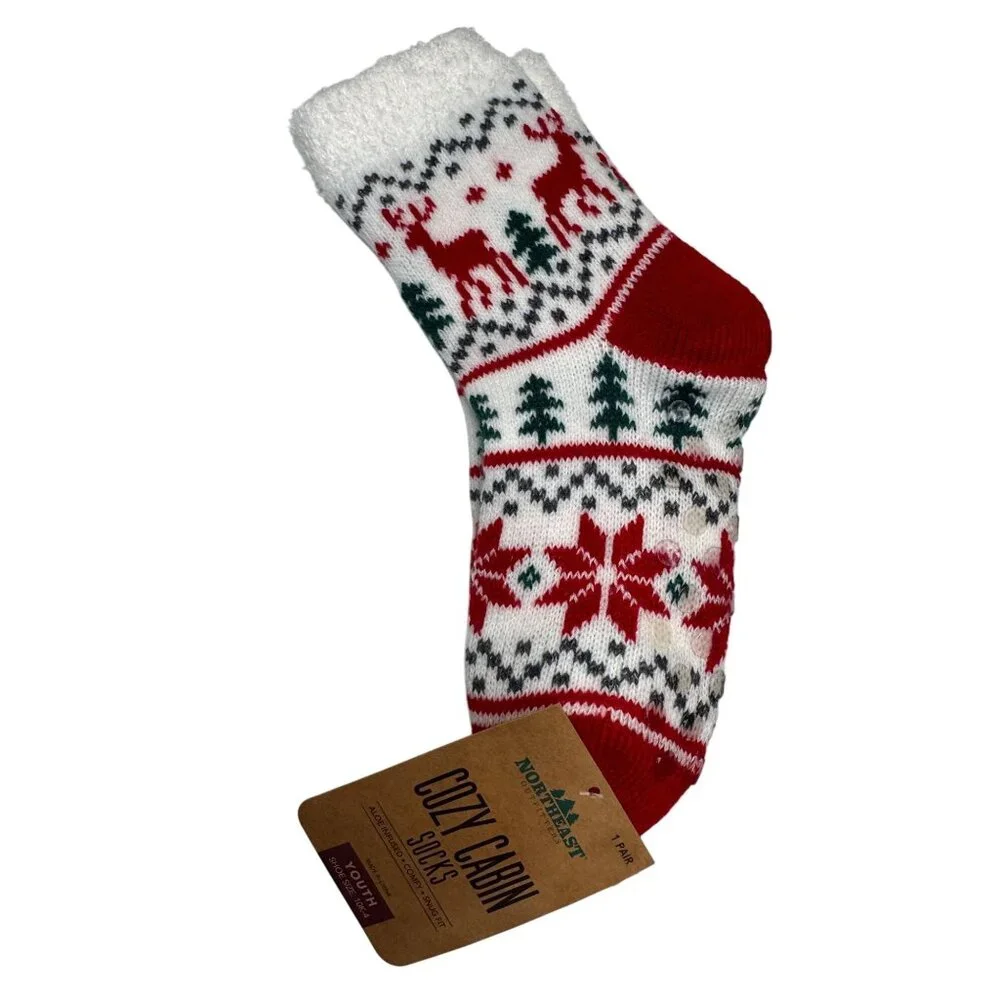 NWT Northeast Outfitters Cozy Cabin Sock Youth Size 10K-4